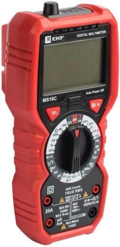 Мультиметр цифровой EKF Expert MS18C In-180701-pm18C  картинка